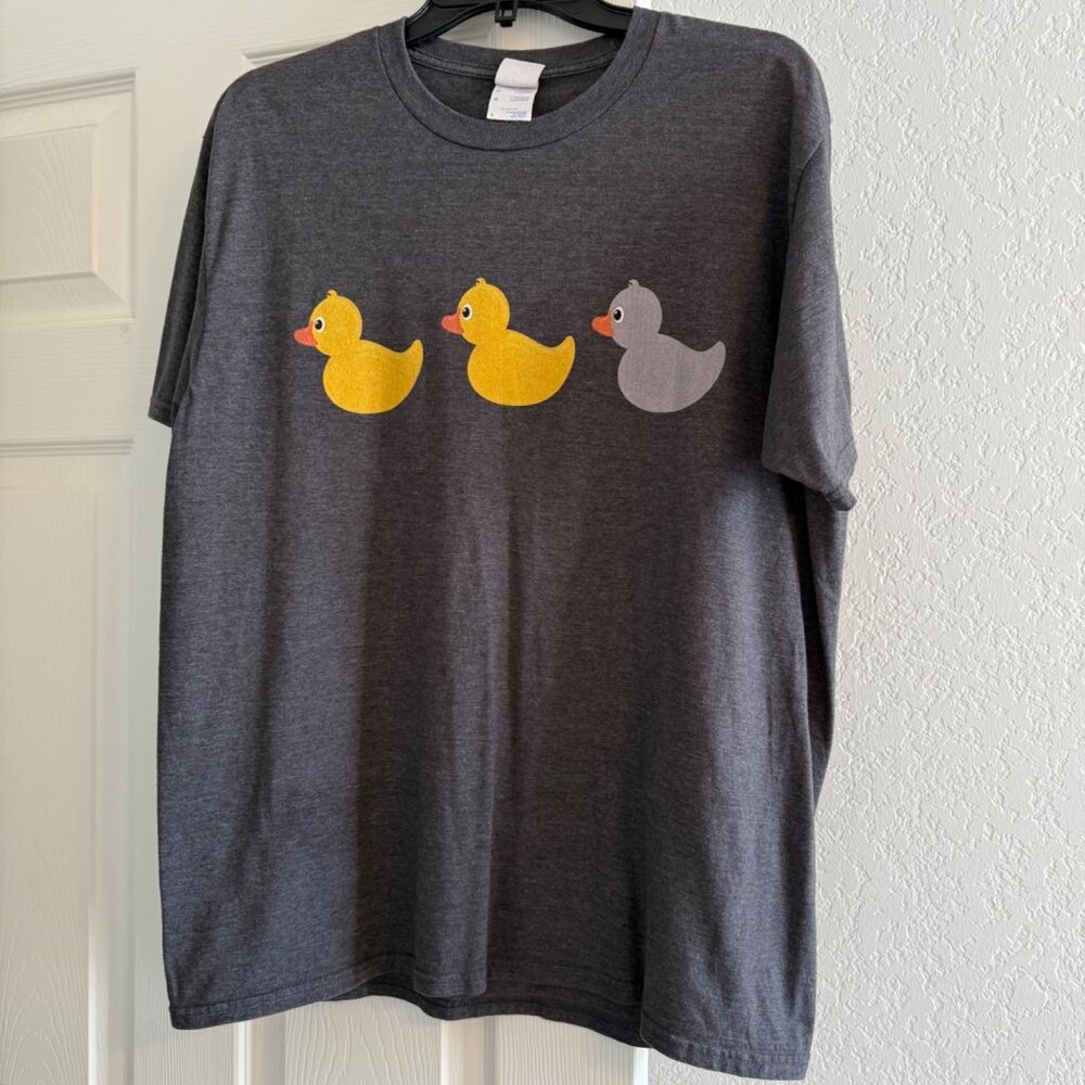 Port & Company Women’s Graphic Shirt Duck Shirt, Gray, Large